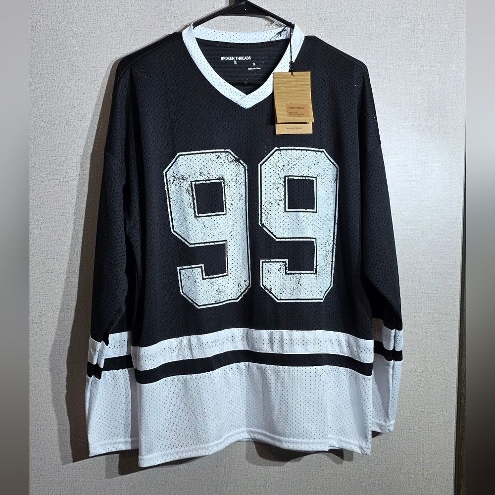 Mitchell & Ness Black and White Men's Jersey